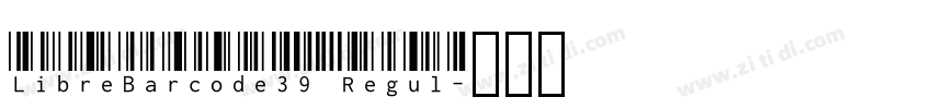 LibreBarcode39 Regul字体转换